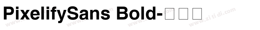 PixelifySans Bold字体转换